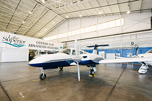 LSC Airplane at Hangar for Professional Pilot Program web banner