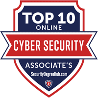 Top 10 Online Cyber Security Associate's Degree by Security Degree Hub dot com